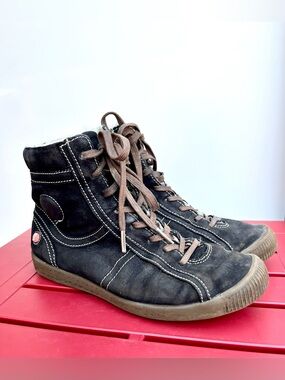 Softinos Iroska Derby Suede Hightop Boots